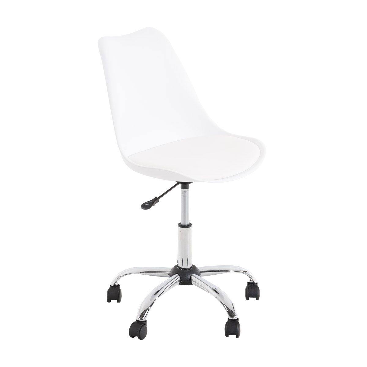 Chaise de bureau BAREN assise rembourrée pivotante piétement