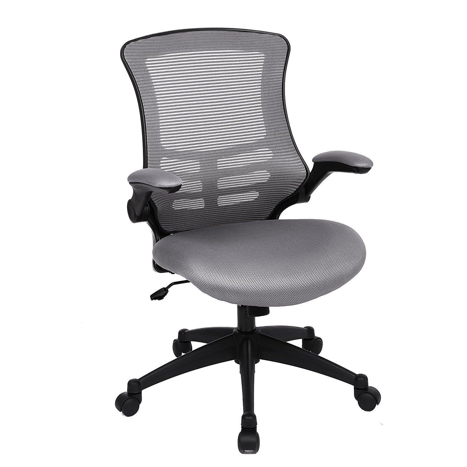 Chaise de bureau DAX, en Maille Respirable, Gris  Chaisepro.be