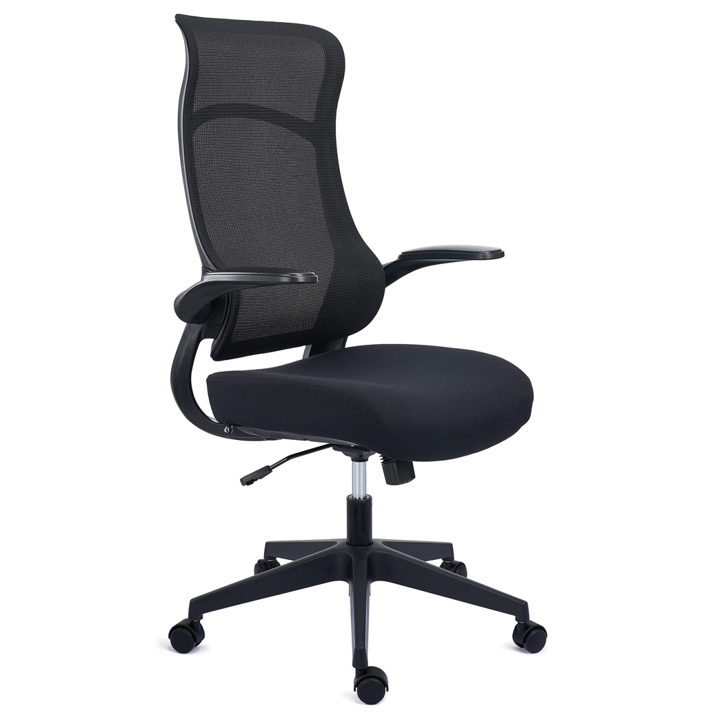 DEMO# Chaise de Bureau DAPHNE, Support Lombaire, Dossier Basculant, Noir