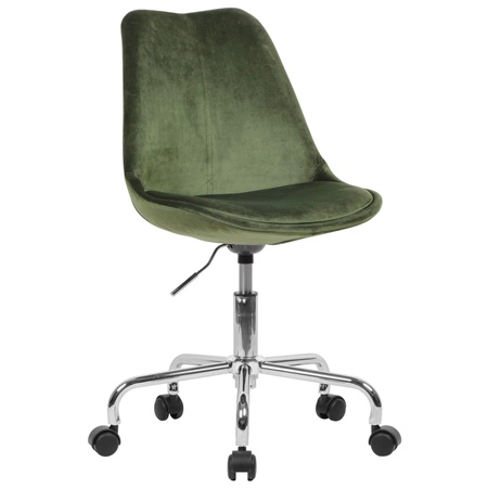 Chaise de Bureau ARIEL, Design Exclusif, Assise Ajustable en Hauteur, couleur Vert